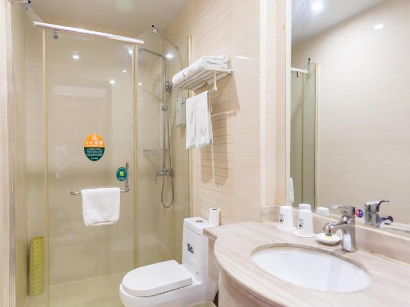 Greentree Inn Jiangsu Suzhou Kunshan High Speed Rail Station Hengshan Road Express Hotel Eksteriør bilde