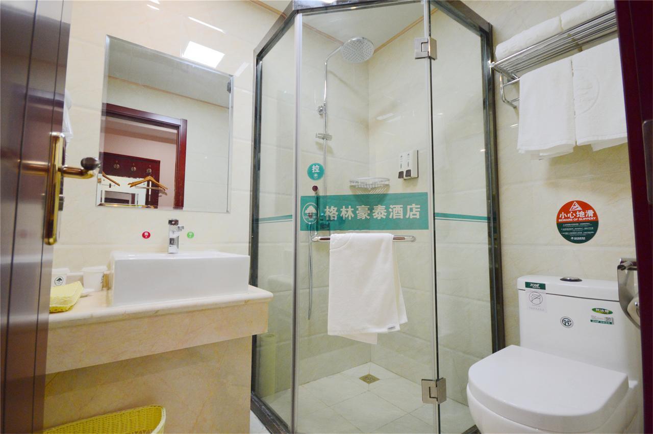 Greentree Inn Jiangsu Suzhou Kunshan High Speed Rail Station Hengshan Road Express Hotel Eksteriør bilde